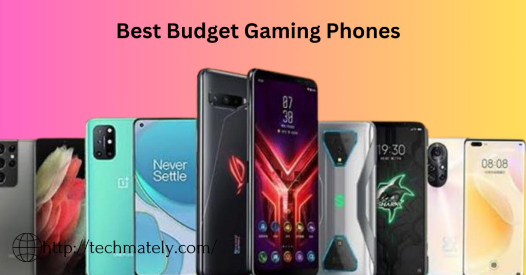 A lineup of budget gaming phones showcasing their sleek designs and powerful features. Get ready to dive into your favorite games without compromising on performance.